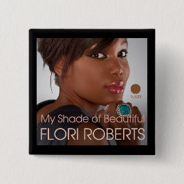 Flori Roberts klämmer fast (Russet) Knapp