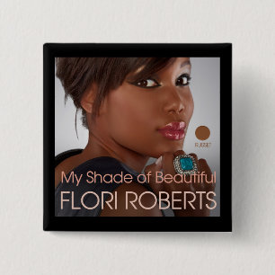 Flori Roberts klämmer fast (Russet) Knapp