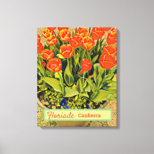 Floriade Canberra Australia-blomfestivaltulips Canvastryck
