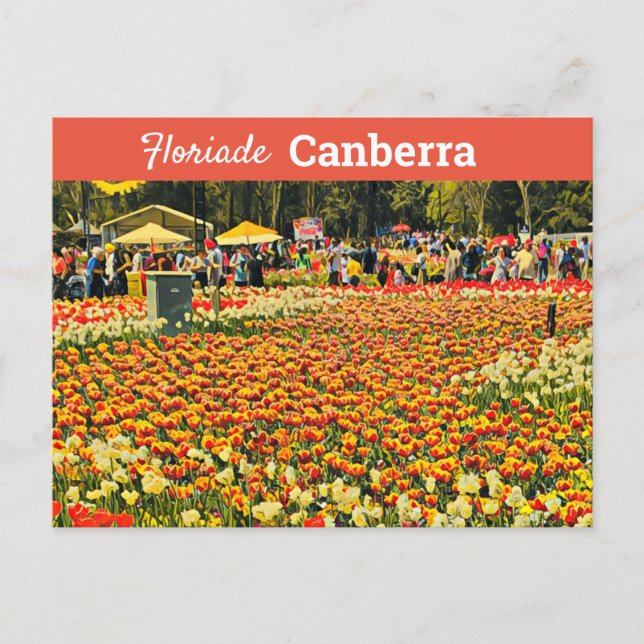 Floriade Canberra Australien digital konstresa Vykort (Framsida)
