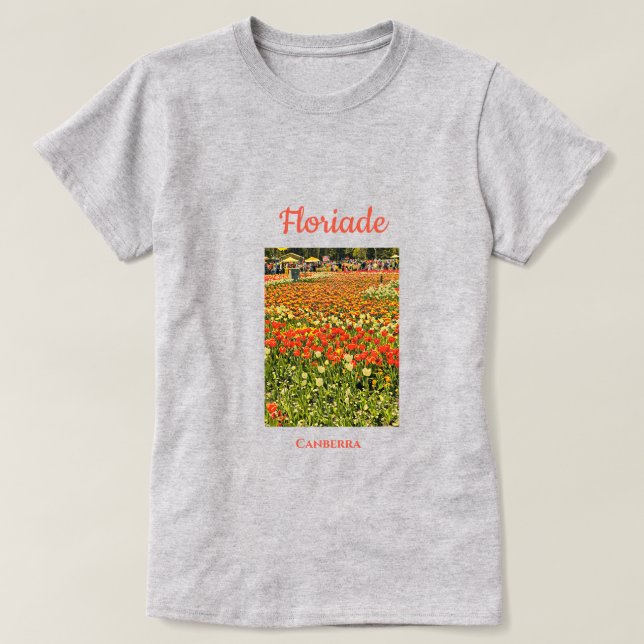 Floriade Canberra-festivalen resekonst T Shirt (Design framsida)