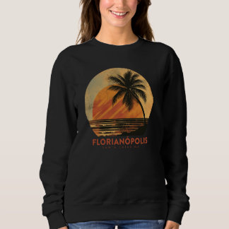 Florianopolis Brazil Retro Beach Sunset Vintage Pa T Shirt
