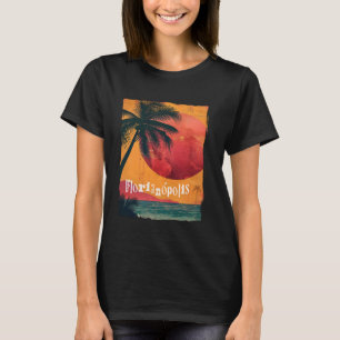 Florianopolis Brazil Retro Beach Sunset Vintage Pa T Shirt