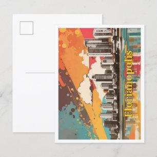 Florianopolis Brazopp Art Travel Illustration Vykort