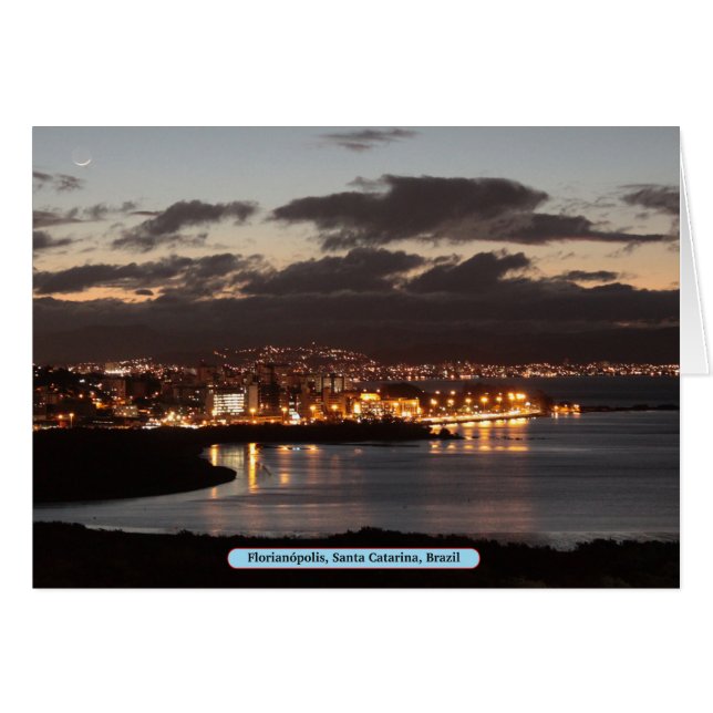 Florianópolis, Santa Catarina, Brasilien Hälsningskort (Framsidan Horizontal)