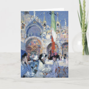 Florians Café, Venedig   Francis Cadell Kort