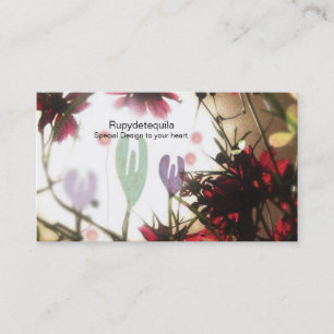 Floriculture-blommor farm floristry Business Ca Visitkort