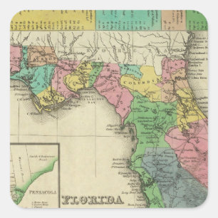 Florida 11 fyrkantigt klistermärke