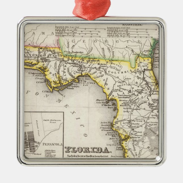 Florida 14 julgransprydnad metall (Framsidan)