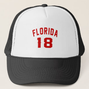 Florida 18 födelsedagdesigner keps