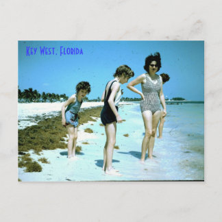 Florida 1965 Key West strand, Key West, Florida Vykort