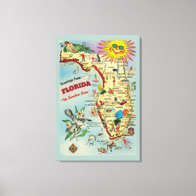 Florida 24x36 Stretched Kanvastryck (Framsida)