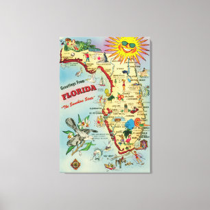 Florida 24x36 Stretched Kanvastryck