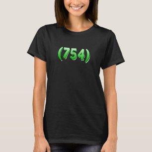 Florida 754 Area Code Fort Lauderdale Pembroke Pin T Shirt