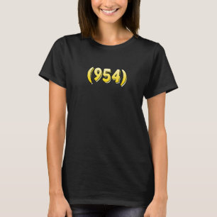 Florida 954 Area Code Fort Lauderdale Pembroke Pin T Shirt