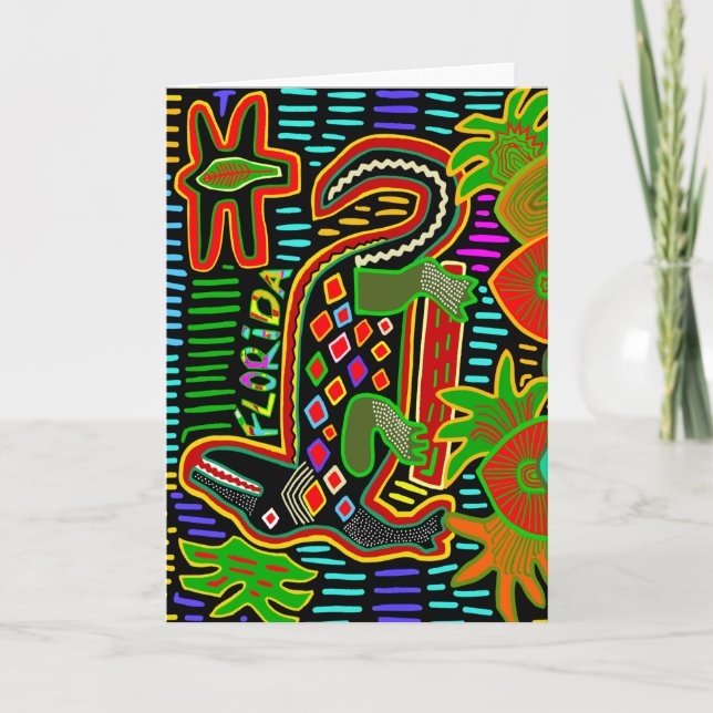 Florida Alligator - Hurrican Critters Kort (Framsida)