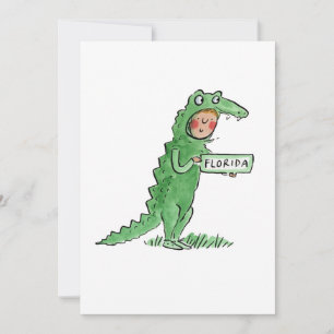 Florida Alligator Inbjudningar