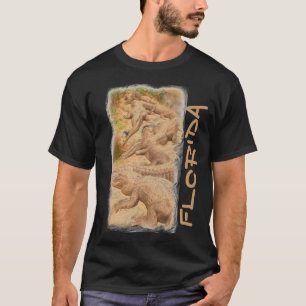 Florida alligator-killar svart skjorta t-shirt