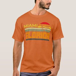 Florida Älskare Retro Summer FL Miami Tropical Flo T Shirt