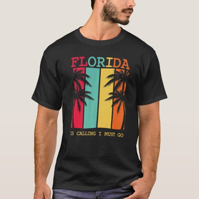 Florida America Summer Resa Vacation Helgdagar Chi T Shirt (Framsida)