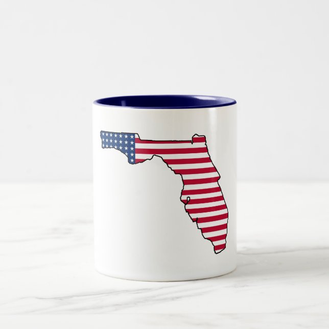 Florida American flagga kaffe mugg (Center)