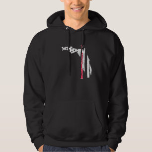 Florida American Flagga Karta Pride Patriotic 4th Hoodie