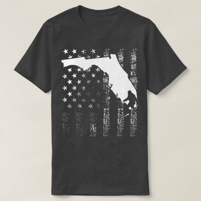 Florida American Flagga T Shirt (Design framsida)
