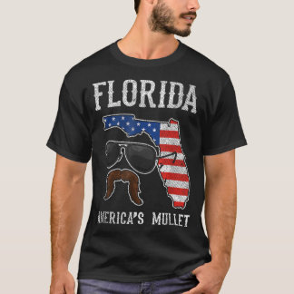 Florida America's Mullet Funny Patriotic American T Shirt