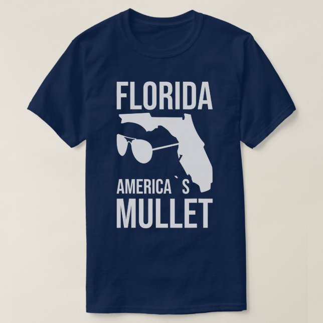 Florida Americas Mullet Väster Kusten T Shirt (Design framsida)
