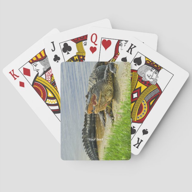 Florida Amerikansk Alligator Casinokort (Baksidan)