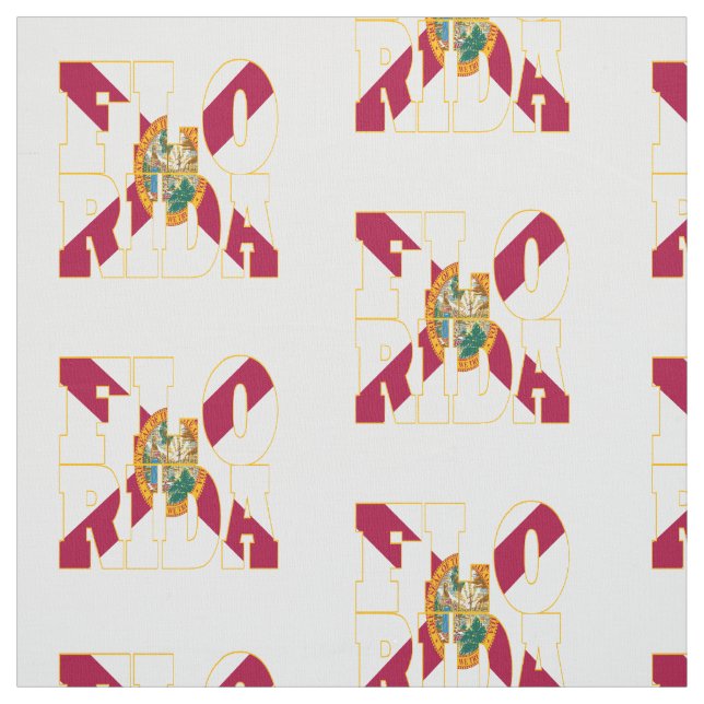 Florida amerikanstatlig flagga tyg (Provkarta)