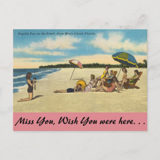 Florida, Anna Maria Island, roligt på Beach Vykort
