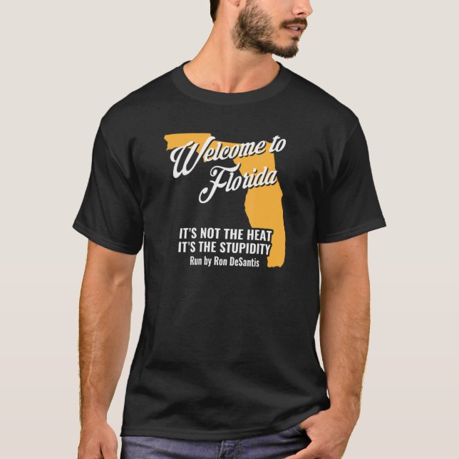 Florida Anti Gov Ron Desantis T Shirt (Framsida)