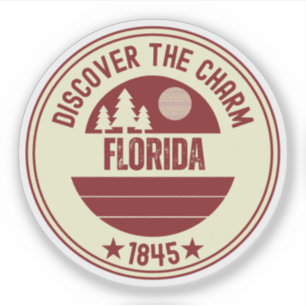 Florida Apelsiner - Citrus State Souvenir Klistermärken