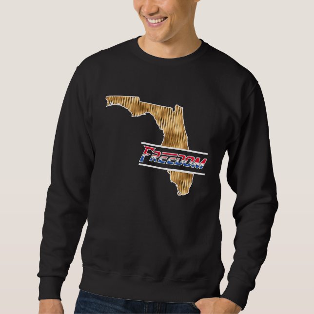 Florida är en frihetens oas lång ärmad tröja (Framsida)