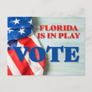 Florida är i uppspelningen och får ut väljarna. vykort