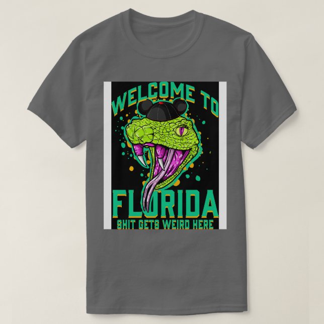 Florida är konstig TShirt T Shirt (Design framsida)