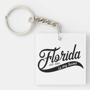 Florida är min hemtyps akrylnyckelkedja