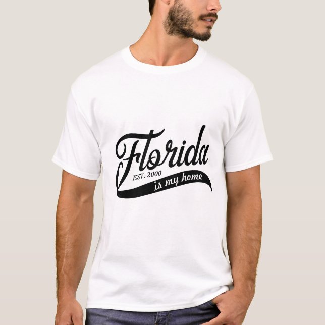 Florida är min hemtypsnitt T-Shirt (Framsida)