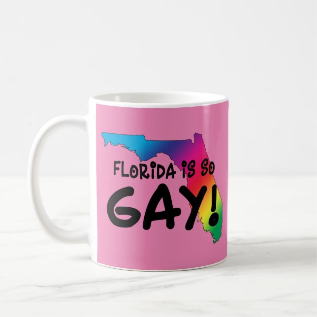 Florida är så Gay Kaffemugg (Vänster)