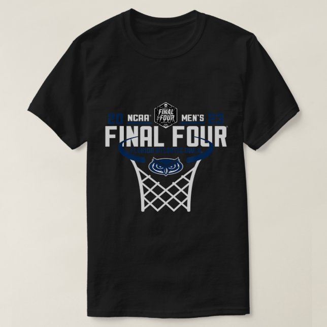 Florida Atlantic Uggla final 4 2023 Basketball N T Shirt (Design framsida)