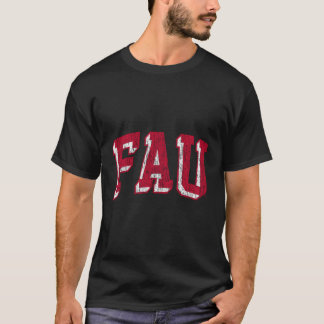 Florida Atlantic Uggla Retro Arch T Shirt