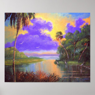 Florida Backwood River Poster