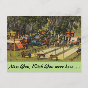 Florida, Bartow, Municipal Trailer Park Vykort