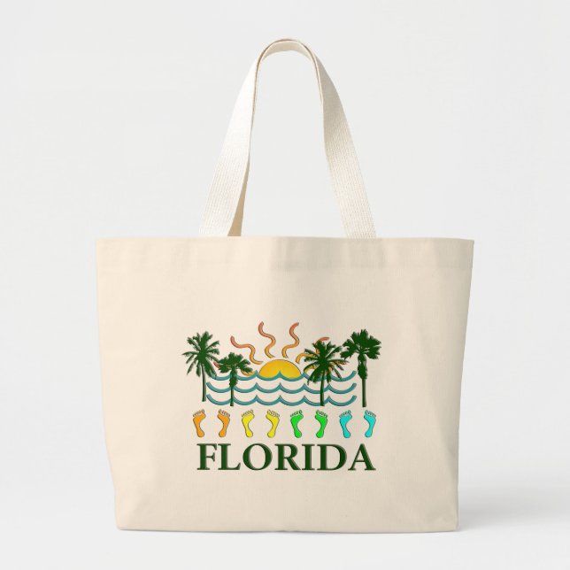 FLORIDA BEACH BAG JUMBO TYGKASSE (Framsidan)