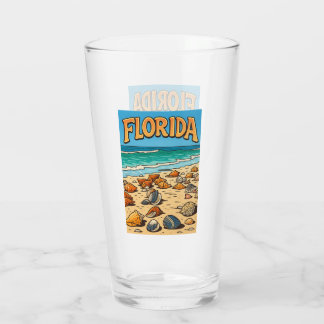 "Florida Beach" Fram- och bakglas Glaskopp