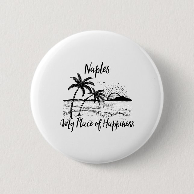 Florida Beach My Ställe of Happity - Neapel Knapp (Framsida)
