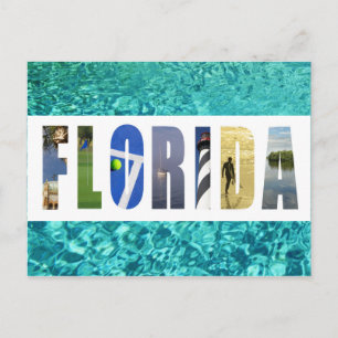 Florida Beach Ocean Travel Photo Vykort
