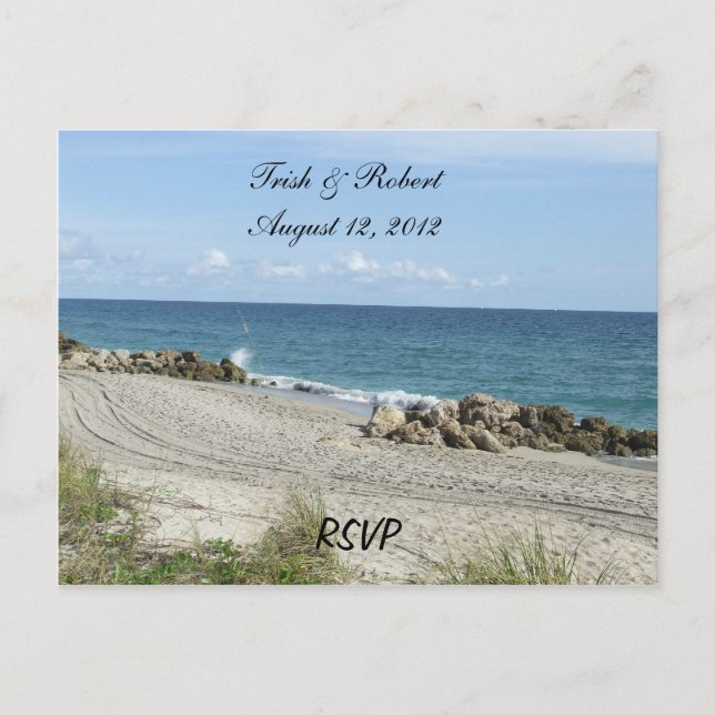 Florida Beach OSA Postcard Inbjudan Vykort (Framsida)