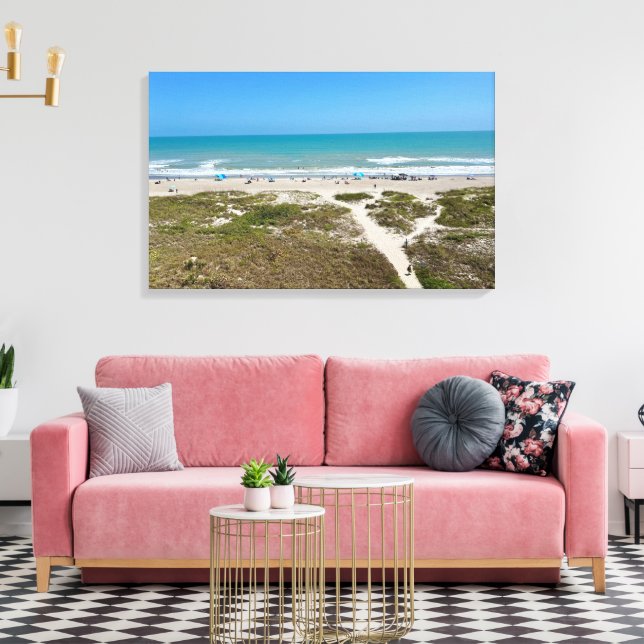 Florida Beach Photograph Cocoa Beach Florida Canvastryck (Insitu (Vardagsrum))